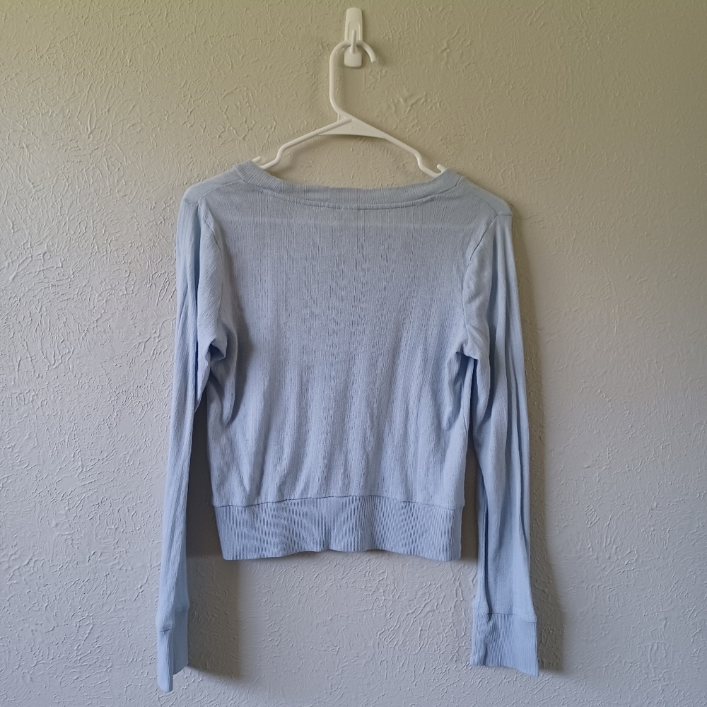 Light Blue Long Sleeve Top Old Navy Only - Picture 6 of 11